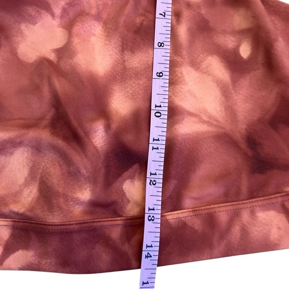 Athleta Exhale Printed Sports Bra Terracotta Rusty Orange Low Impact Soft Sz 3x - Picture 9 of 16